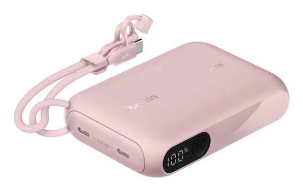 10k PD20W Pwr Bank w Display Pink