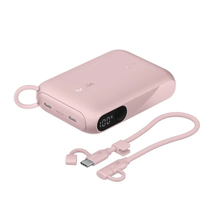 10k PD20W Pwr Bank w Display Pink