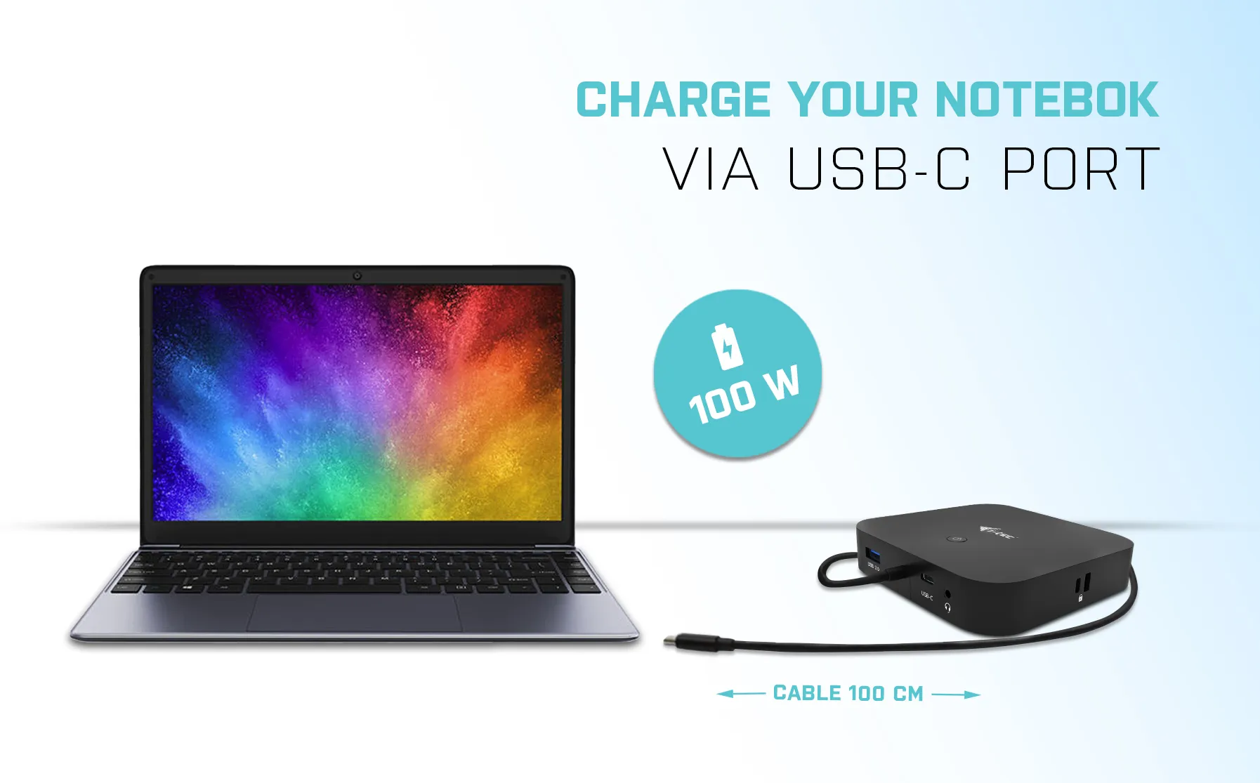 I-Tec USB-C 2xDP 5xUSB-A 1xUSB-C GLAN 100W PD -telakointiasema