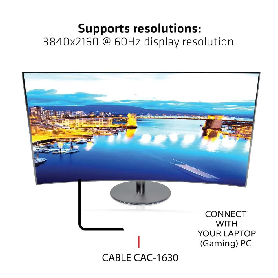 Club 3D USB-C/HDMI/MiniDisplayPort 1.2 - HDMI - adapter Club 3D USB-C/HDMI/MiniDisplayPort 1.2 - HDMI - adapter