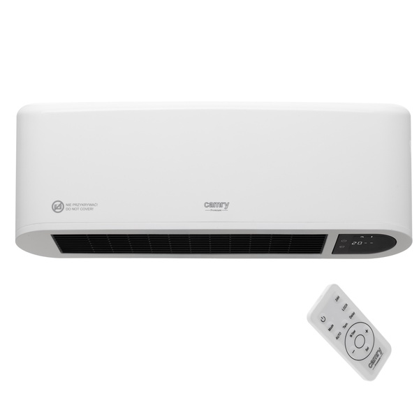 Camry CR 7753 Wall-Mounted Air Curtain Heater with Light-Emitting Diode Display, White