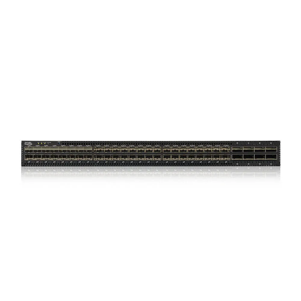 ZYXEL CX4800-56F EU 48-port 10G L3 Aggregation Fiber Switch with 8 100G Uplink with 2 AC power supply