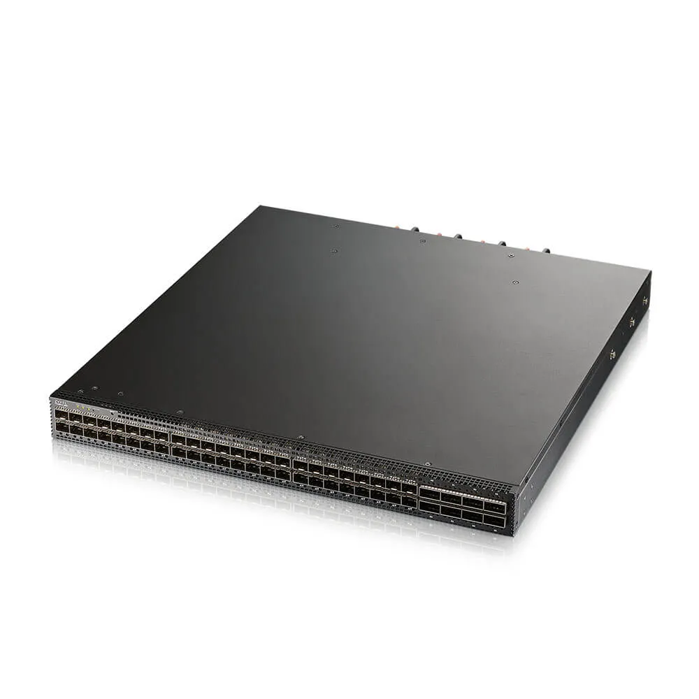 ZYXEL CX4800-56F EU 48-port 10G L3 Aggregation Fiber Switch with 8 100G Uplink with 2 AC power supply