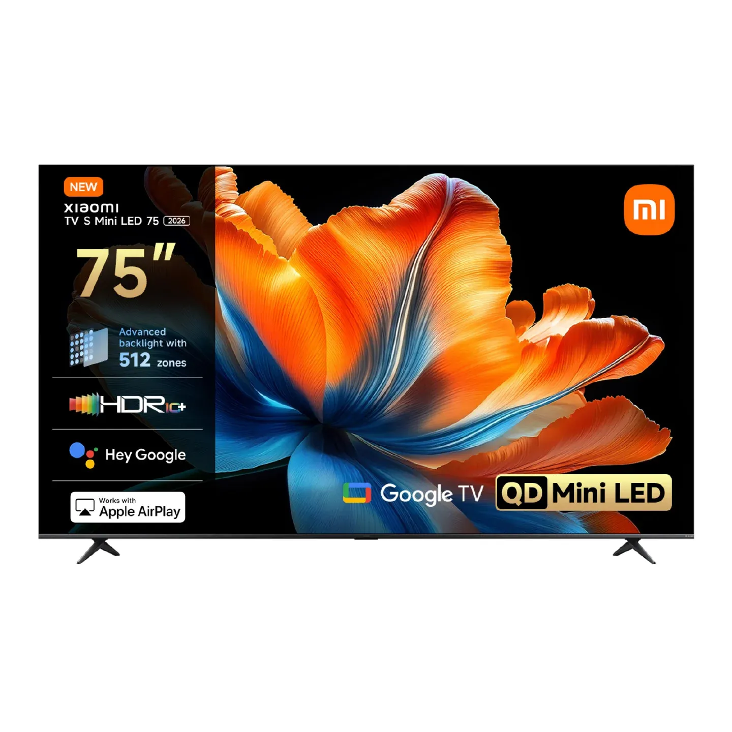 Xiaomi TV S Mini LED 2026 75" 4K Google TV, 120 Hz, dark grey