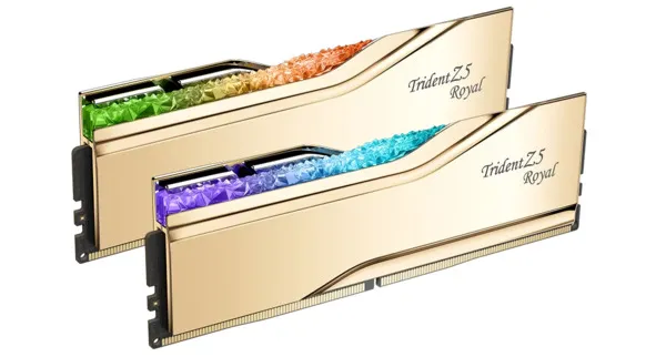 G.Skill Trident Z5 Royal. 32GB (2x16GB) DDR5 6400MHz RGB Gold CL30 - memory