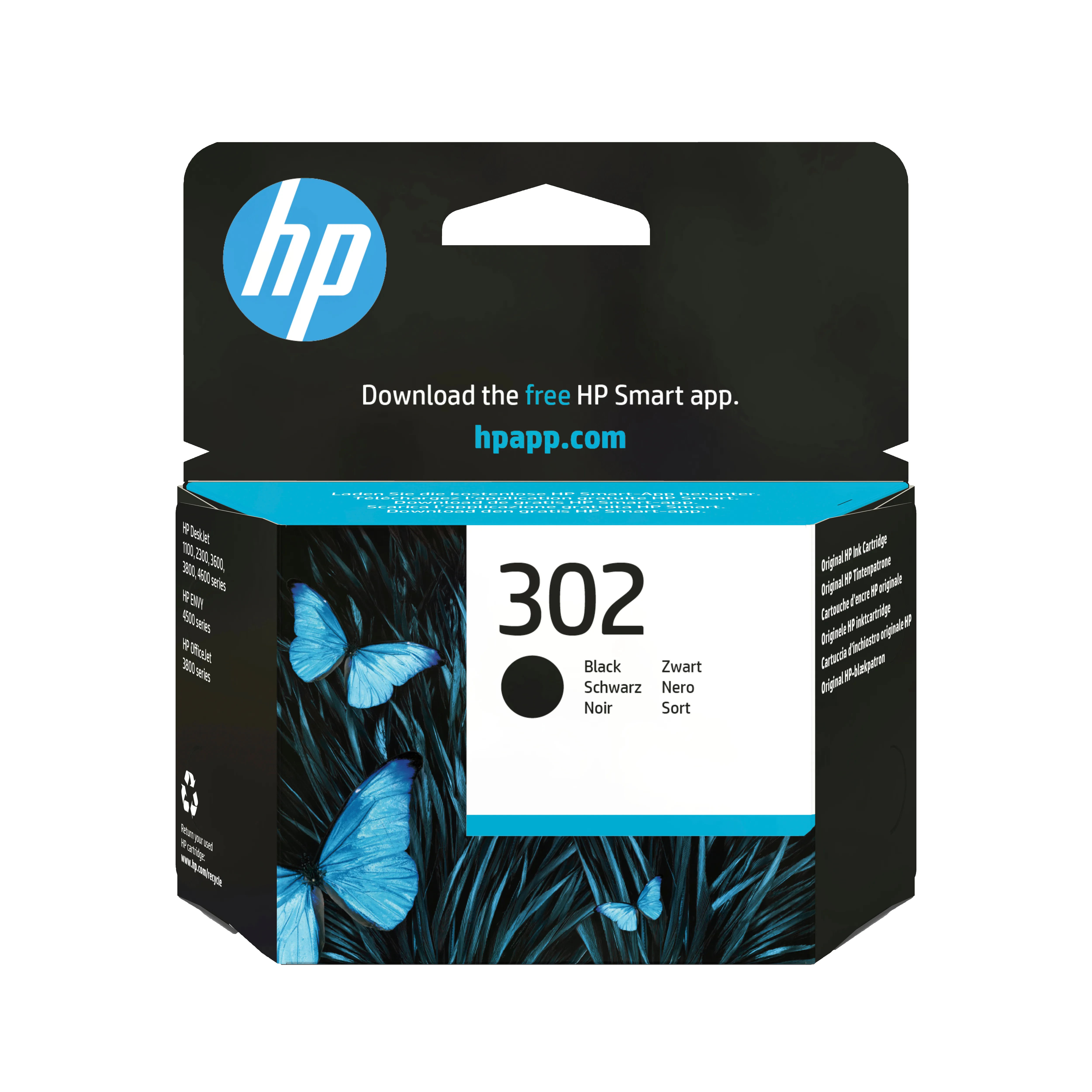 HP 302 ink cartridge, 3.5 ml, Black