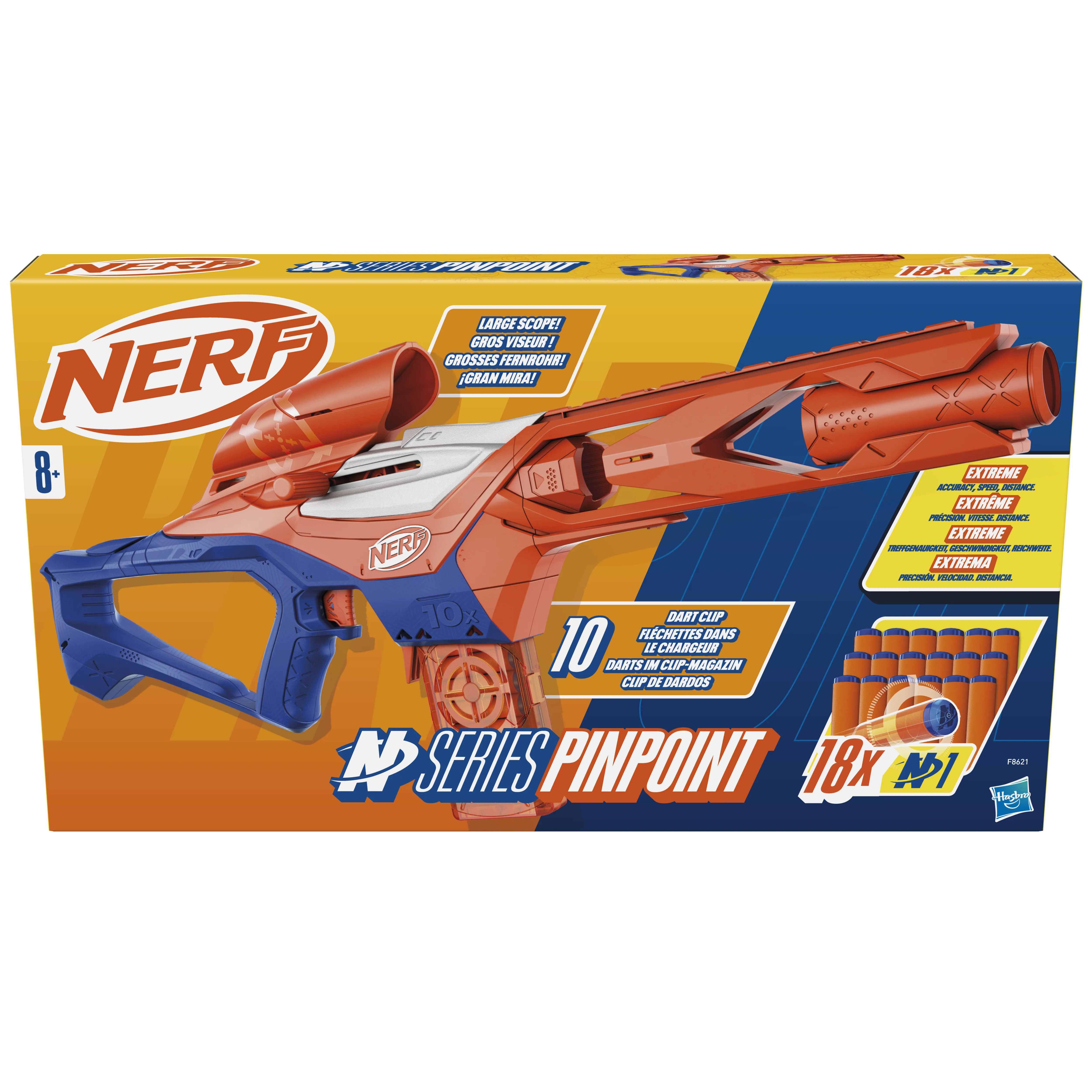 Hasbro Nerf N Series Pinpoint, dart blaster (blue/orange)