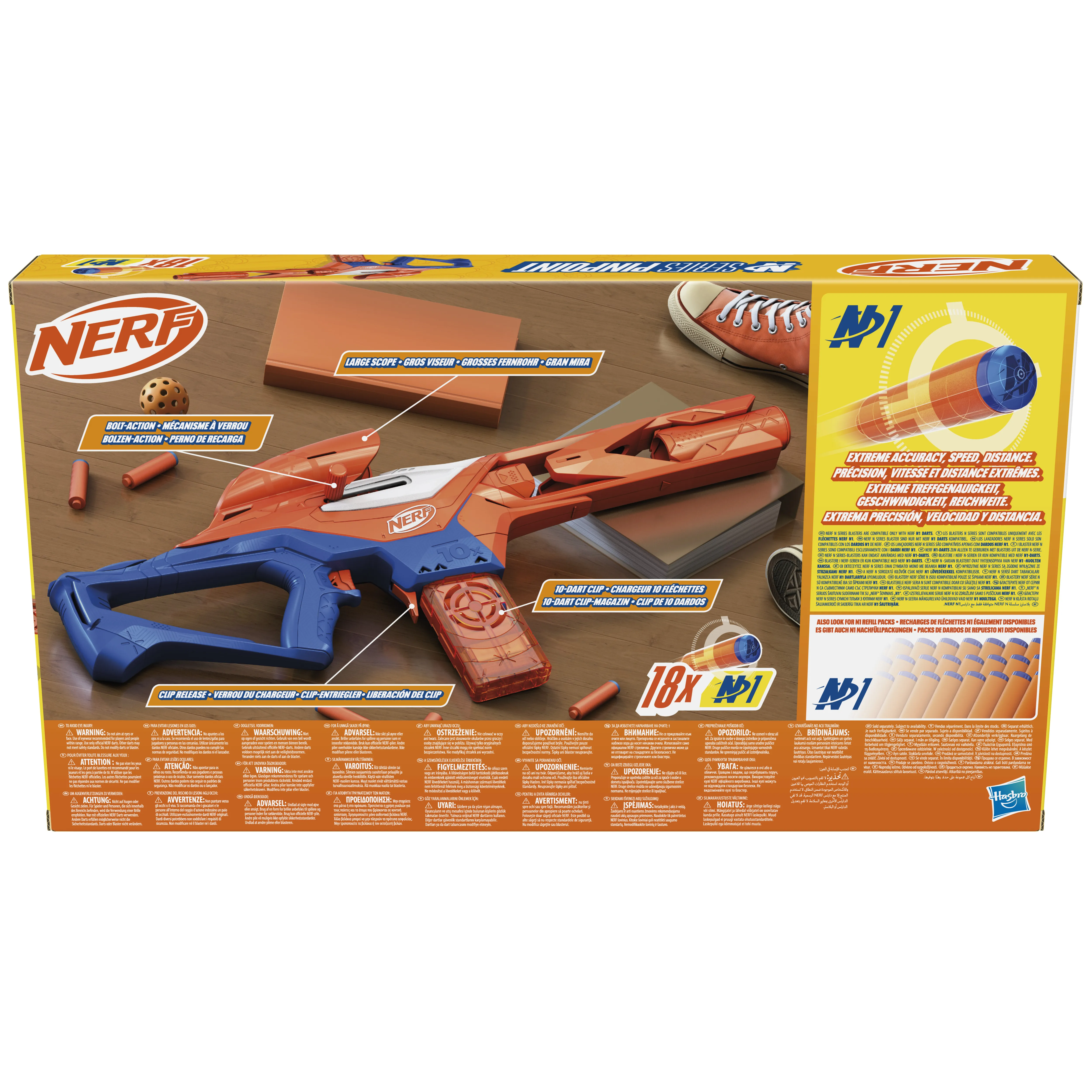 Hasbro Nerf N Series Pinpoint, dart blaster (blue/orange)