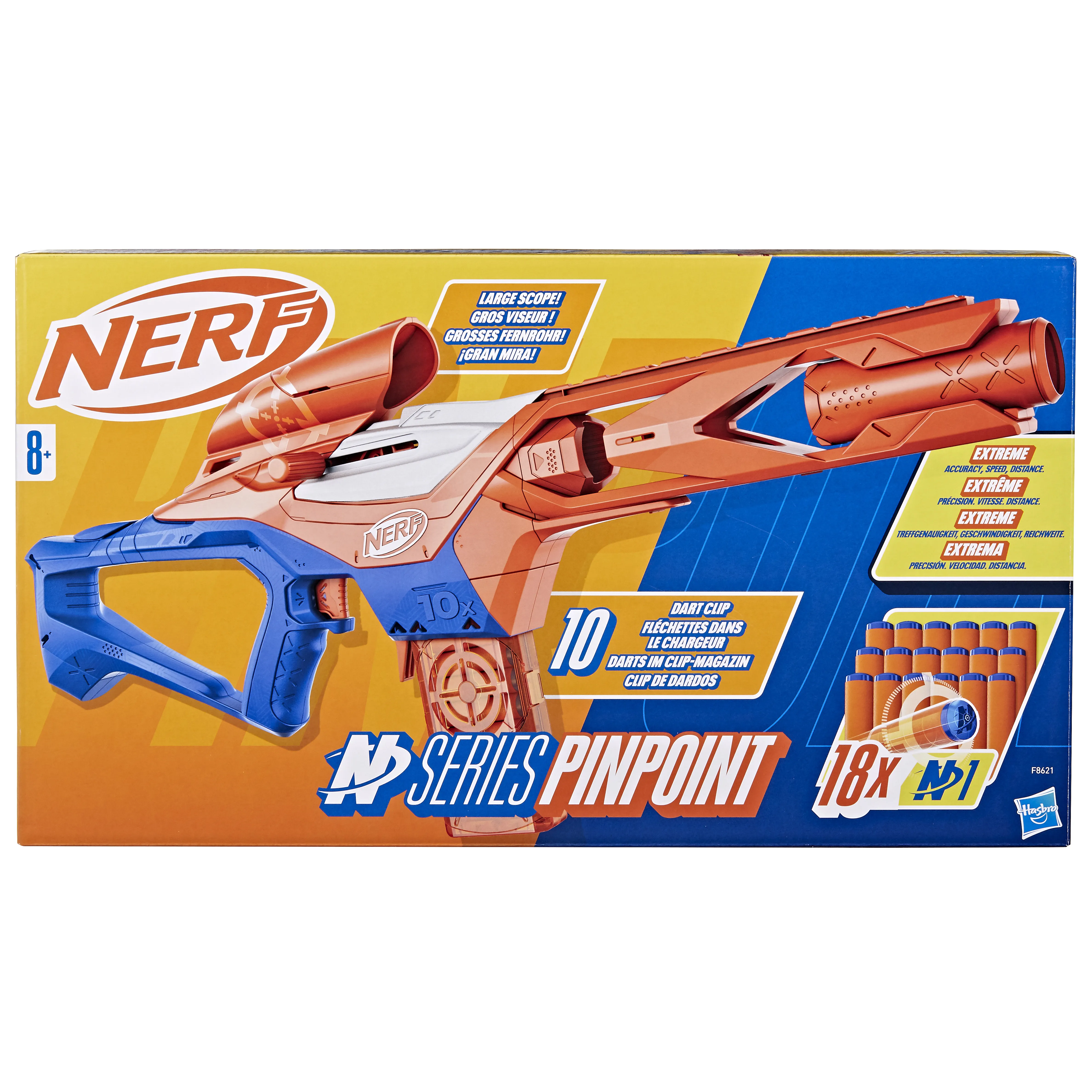 Hasbro Nerf N Series Pinpoint, dart blaster (blue/orange)