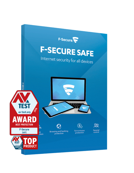 F-Secure SAFE 12 months / 3 devices- security software, ESD licence