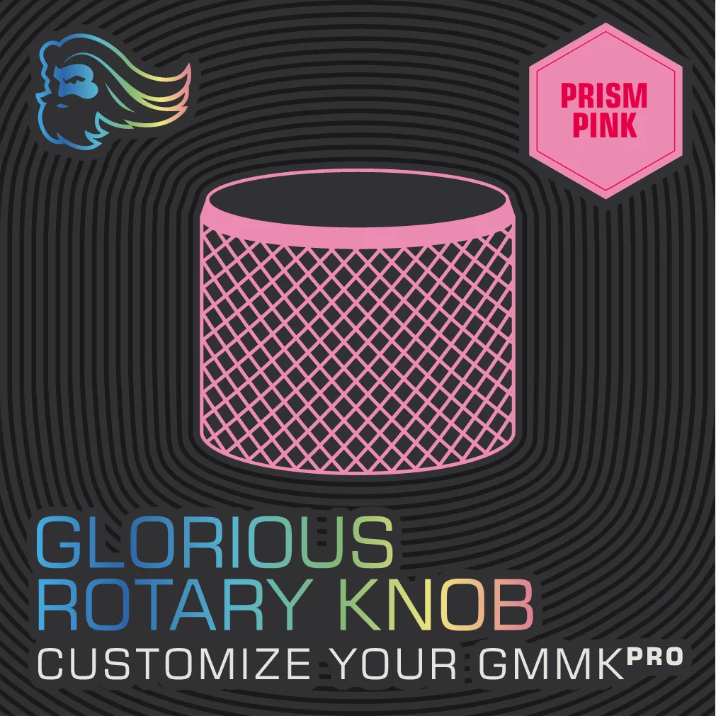 Glorious GMMK Pro Rotary Knob -rullanuppi, Prism Pink