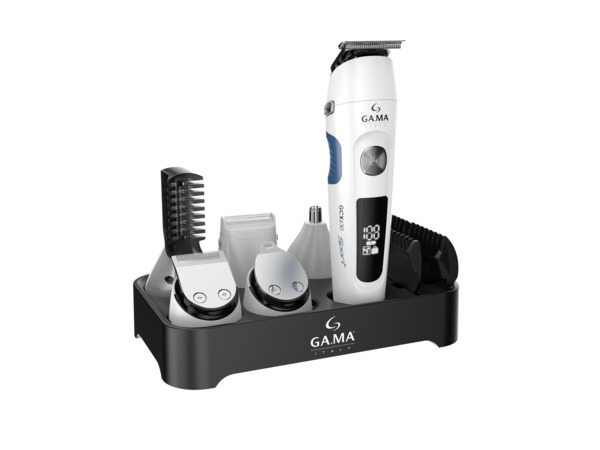 GA.MA Multi Groomer GCX630 Sport m&auml;rk&auml;- ja kuiva-ajoon -parranajosetti, hopea ja valkoinen