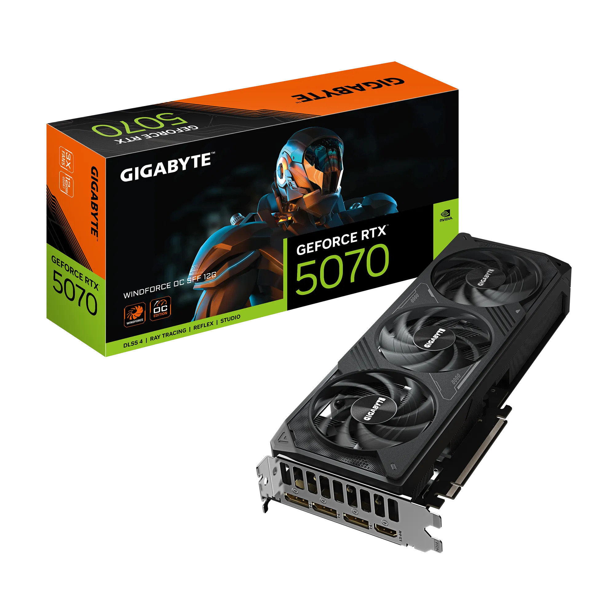 Gigabyte GeForce RTX 5070 Windforce OC 12GB - graphics card + NVIDIA Bundle: Borderlands 4