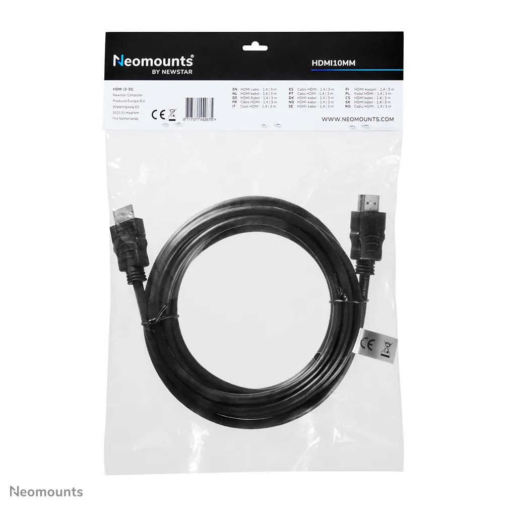 Newstar HDMI &ndash; HDMI 1.3 - cable, 3 m, Black