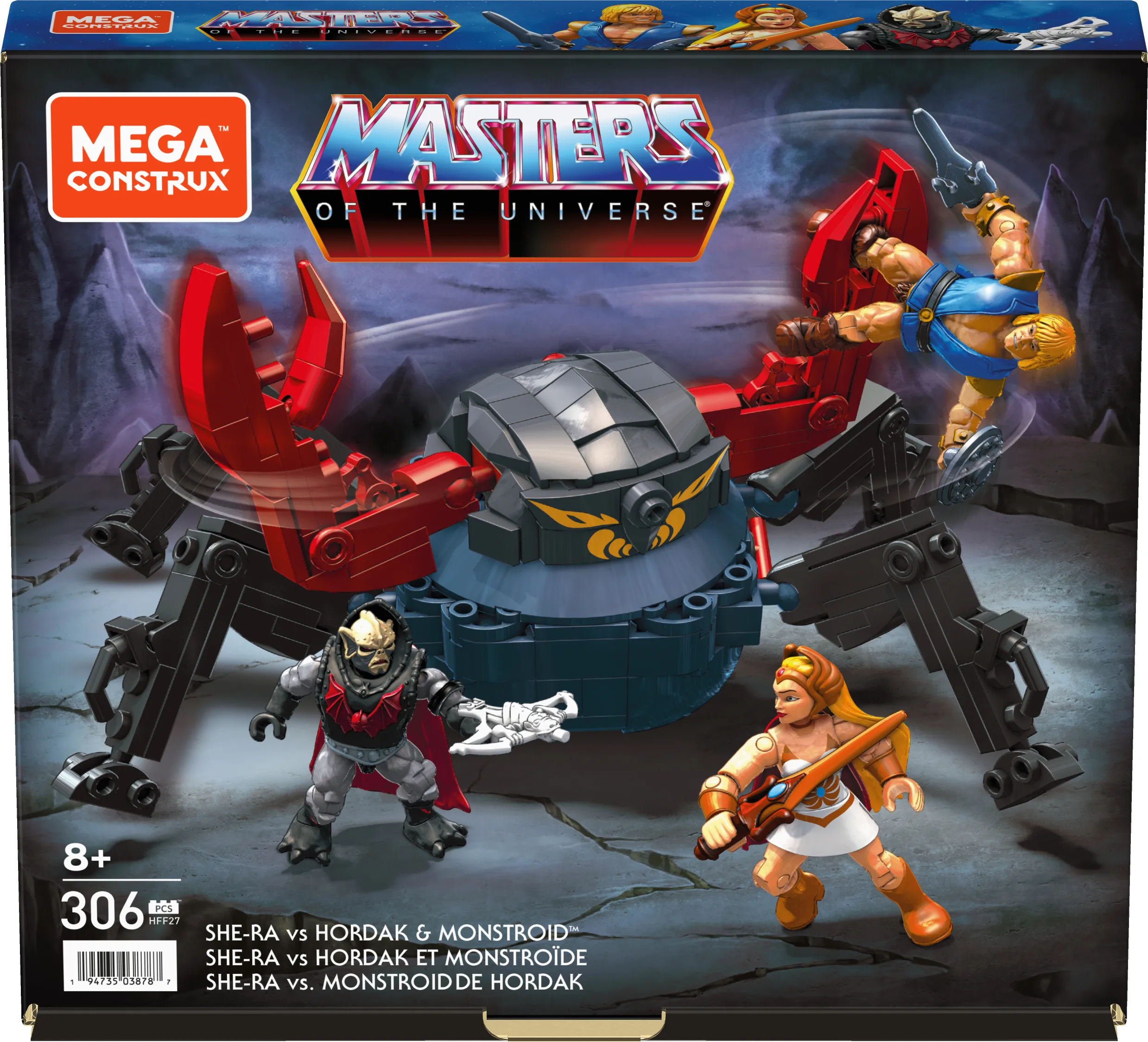MegaBloks Construx Masters of the Universe Origins She-Ra vs Hordaks Monstroid, construction toy