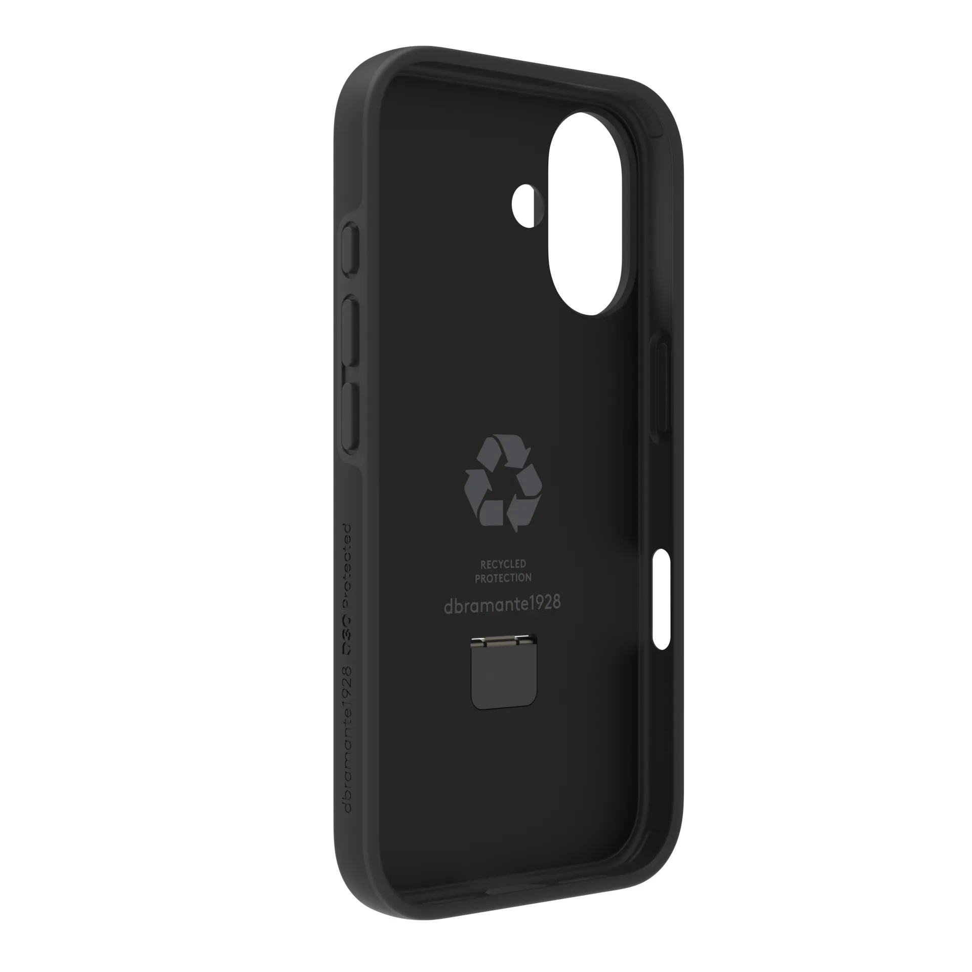 Dbramante1928 Iceland Ultra D3O MagSafe Kickstand, iPhone 16 - Case, Black