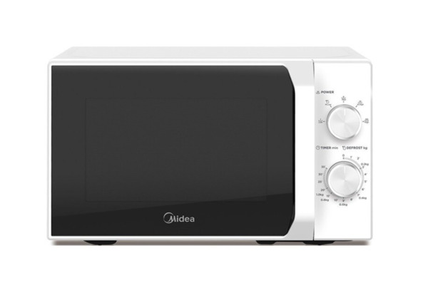 Midea MM20CF2E Freestanding Microwave Oven, 20 L, 700 W, White