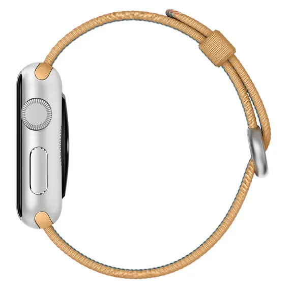APPLE 38mm Gold/Red Nylon Band