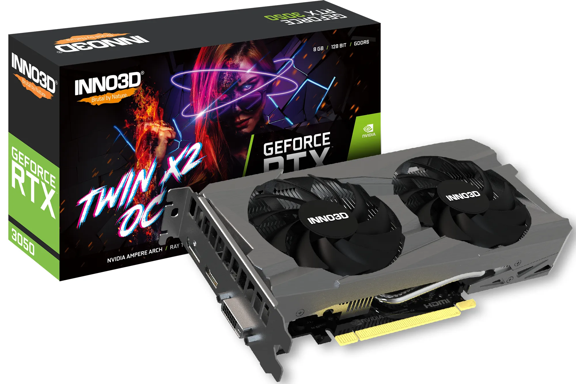 Inno3D GeForce RTX 3050 Twin X2 OC 8 GB - grafikkort