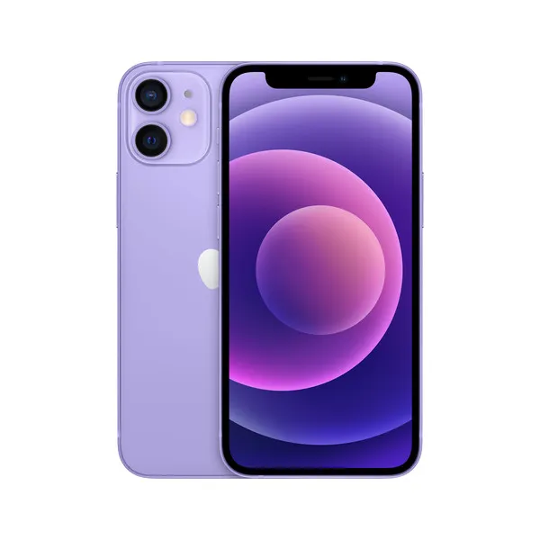Kunnostettu iPhone 12 mini 128 Gt -puhelin, Purppura (Hyvä kunto)
