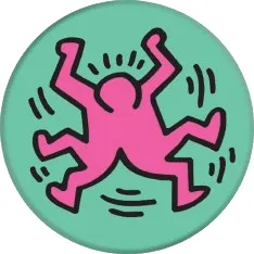 POPSOCKETS Split Figure Pidike/Jalusta Premium Keith Haring