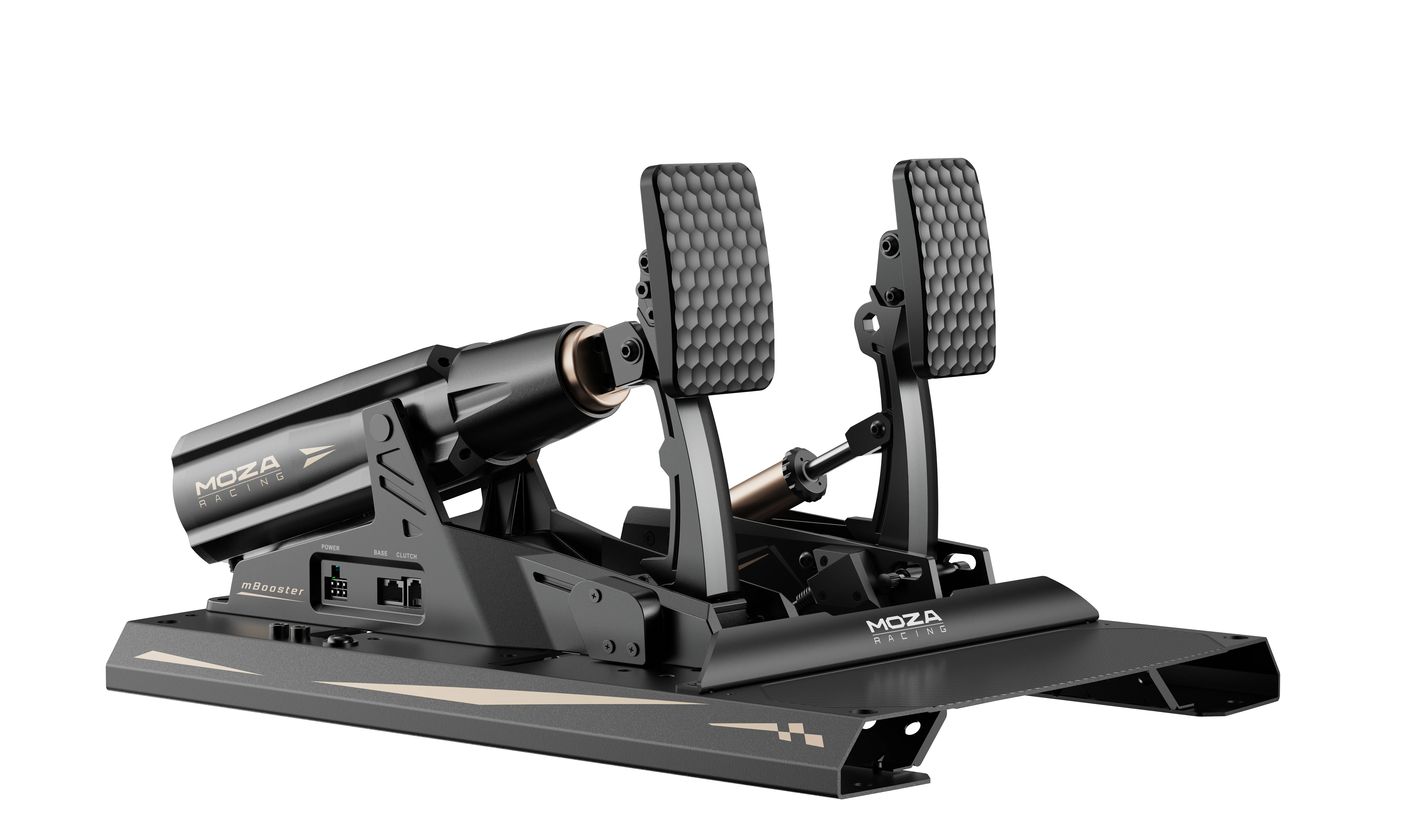 MOZA mBooster Active Pedal Bundle, Dynamic Force Feedback + CRP2 Throttle