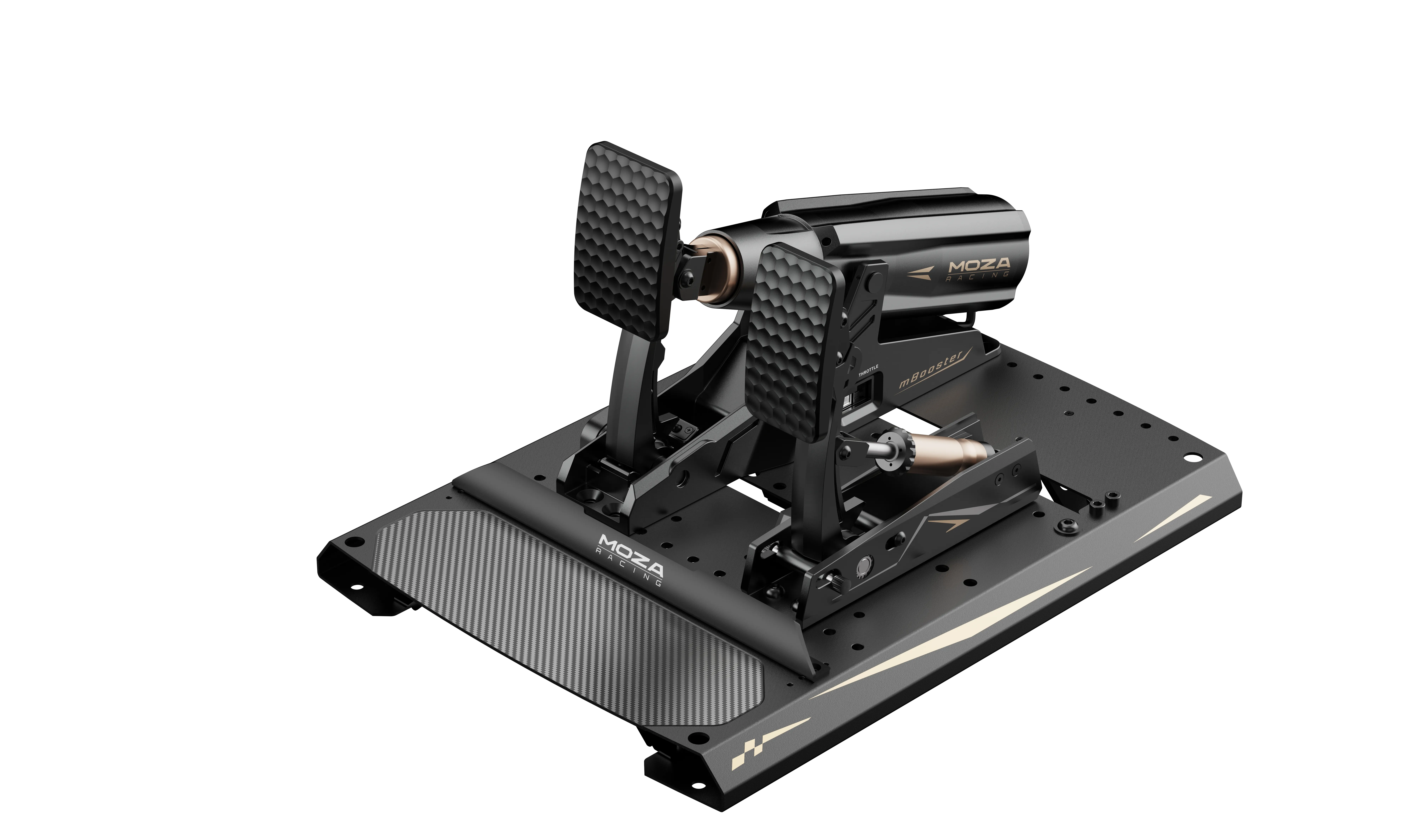 MOZA mBooster Active Pedal Bundle, Dynamic Force Feedback + CRP2 Throttle