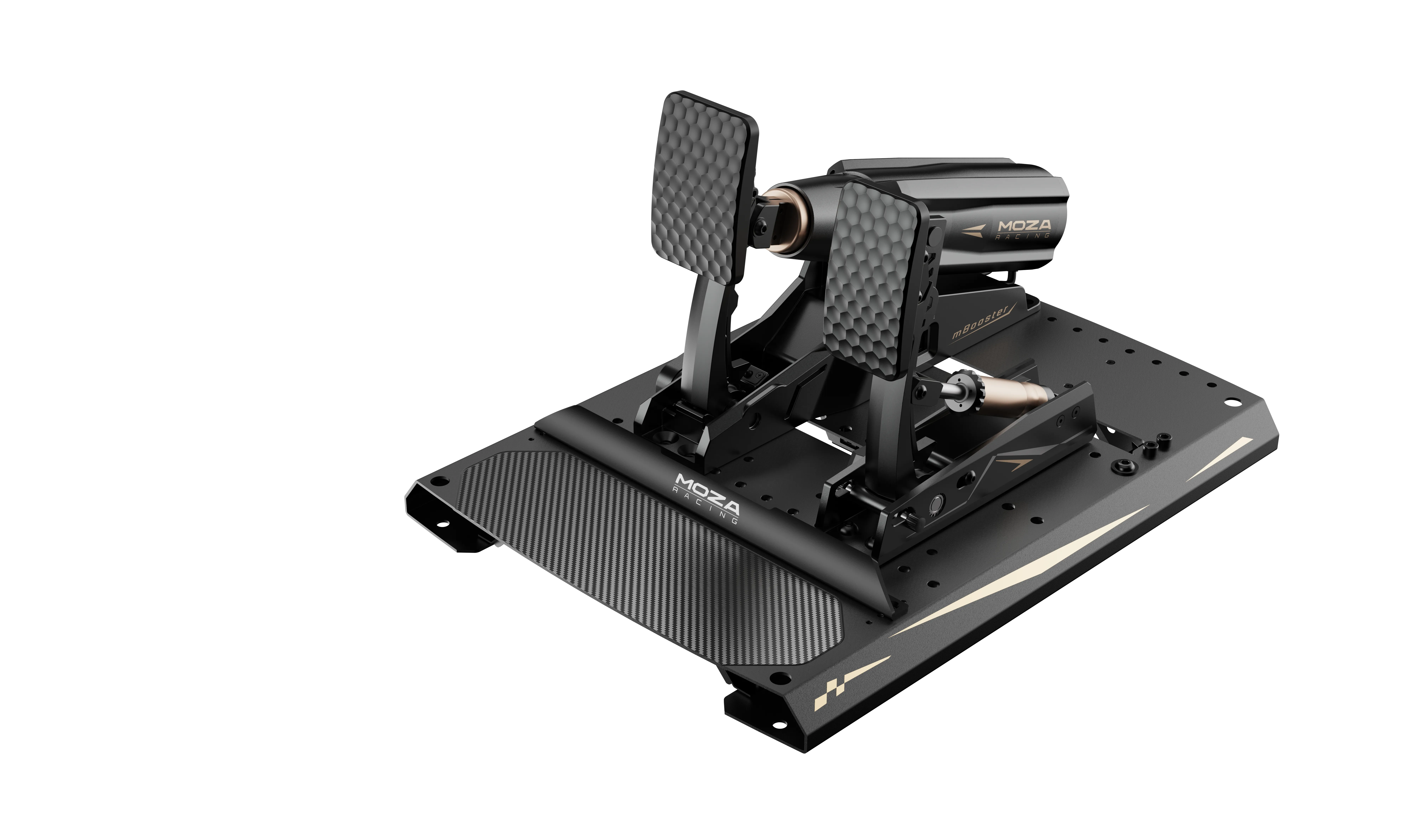 MOZA mBooster Active Pedal Bundle, Dynamic Force Feedback + CRP2 Throttle