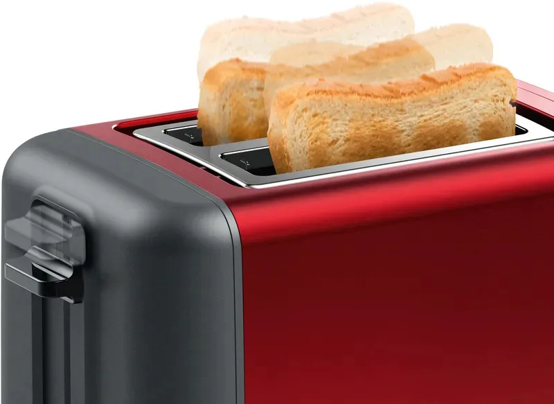 Bosch Compact Toaster Design Line TAT3P424DE&nbsp;(red / black)