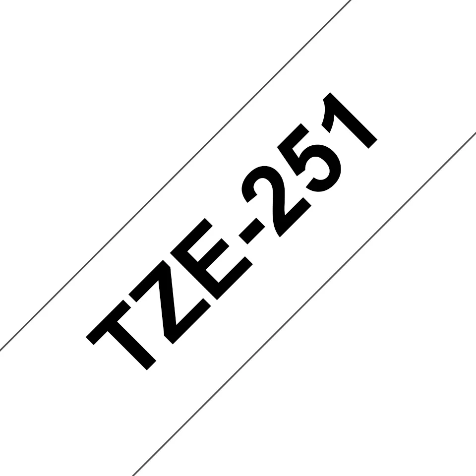 BROTHER TZE251 24 BLACK ON WHITE