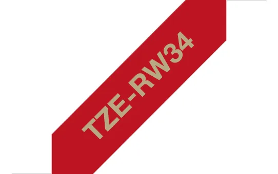 BROTHER TZERW34 12 GOLD ON WINE RED RIBBON