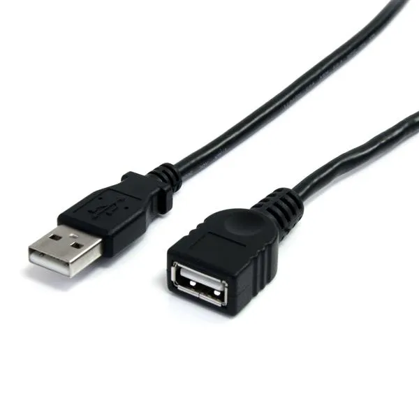 StarTech USB 2.0 extension cable, 3 m, Black