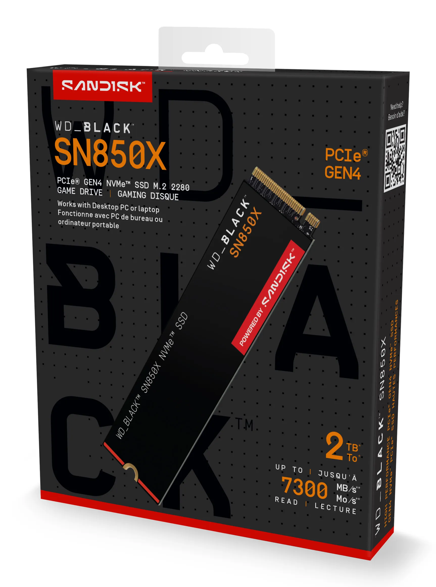 WD Black SN850X 2TB M.2 PCIe 4.0 NVMe SSD