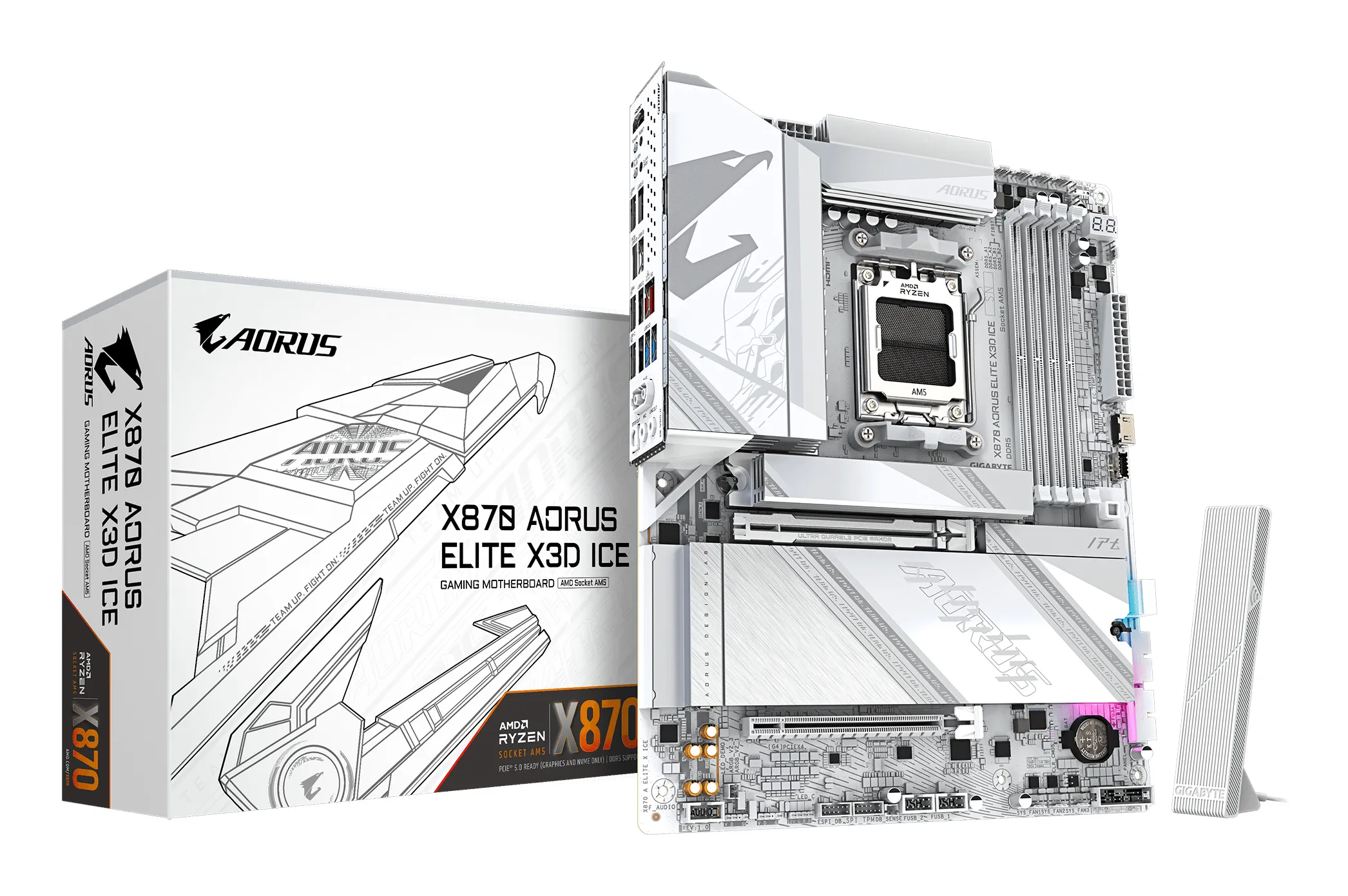 Gigabyte X870 A ELITE X ICE WiFi 7 AM5 ATX Motherboard Gigabyte X870 A ELITE X ICE WiFi 7 AM5 ATX Motherboard