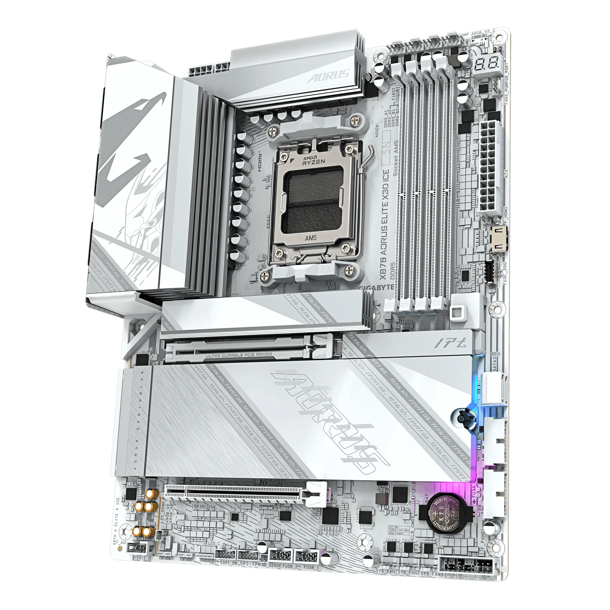 Gigabyte X870 A ELITE X ICE WiFi 7 AM5 ATX Motherboard Gigabyte X870 A ELITE X ICE WiFi 7 AM5 ATX Motherboard