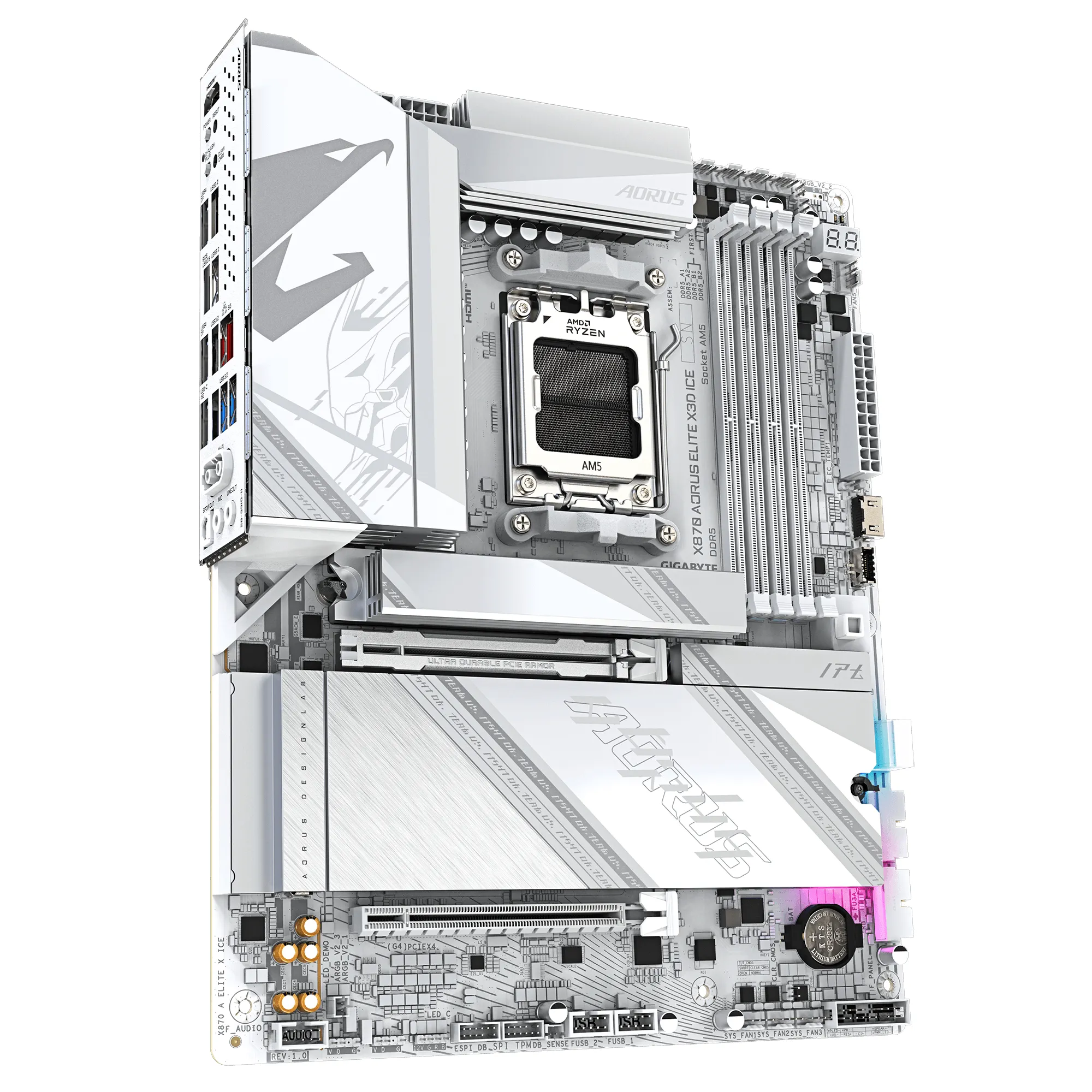 Gigabyte X870 A ELITE X ICE WiFi 7 AM5 ATX Motherboard Gigabyte X870 A ELITE X ICE WiFi 7 AM5 ATX Motherboard