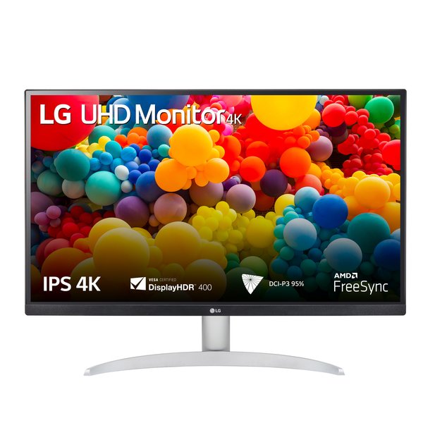 LG 27" 27UP600-W, 4K UHD, IPS -n&auml;ytt&ouml;