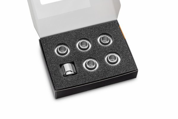 EKWB EK-Quantum Torque 6-Pack STC 10/16, kompressionskopplings-kit, nickel