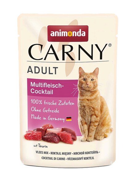 Animonda Carny Adult Multi-Meat Cocktail, Kissan m&auml;rk&auml;ruoka, 85 g