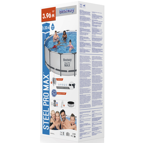Bestway Steel Pro Max Pool ClickConnect -allas, 3,96x1,22m