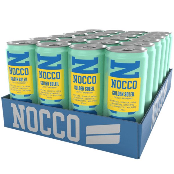 Nocco Golden Soleil -energiajuoma 330ml, 24-pack