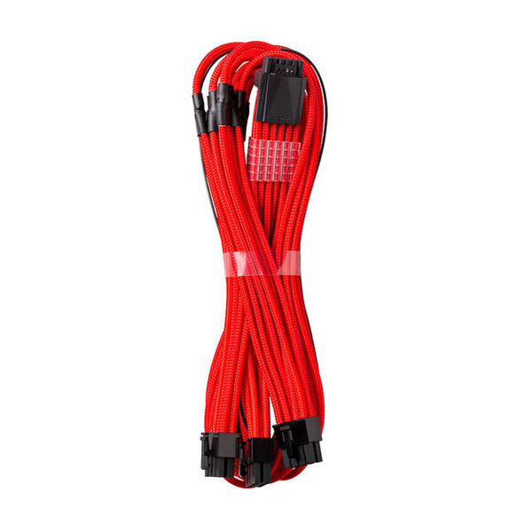 CableMod C-Series Pro ModMesh Sleeved 12VHPWR PCI-e Cable for Corsair (Red, 16-pin to Triple 8-pin, 600mm)