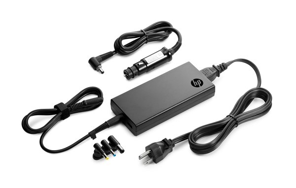 HP Slim Combo Adapter with USB - Virtasovitin - AC / auto - Vaihtovirta 90-264 V - 90 watt - Eurooppa malleihin HP 250 G4, Chromebook 14, EliteBook 2570, 725 G2