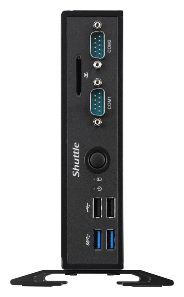 Shuttle slim barebone C3855U, musta