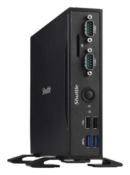 Shuttle slim barebone C3855U, musta
