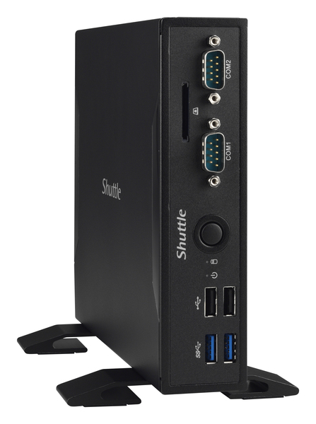 Shuttle slim barebone C3855U, musta