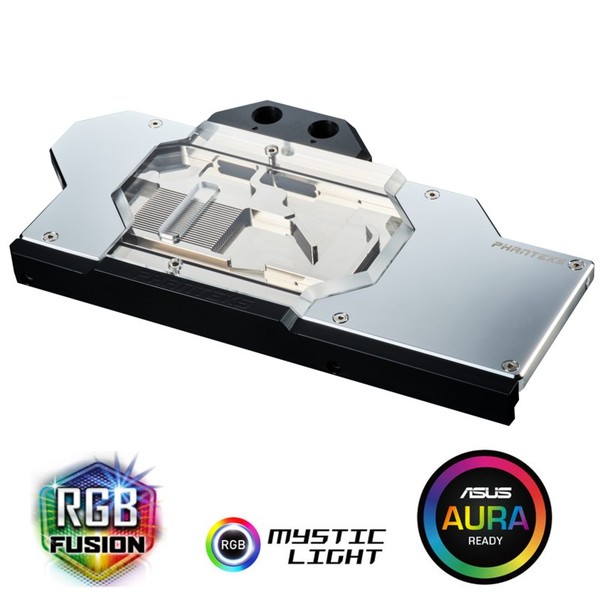 Phanteks GTX 1080Ti GPU Full Water Block . Gigabyte Aorus.RGB Lighting. Chrome