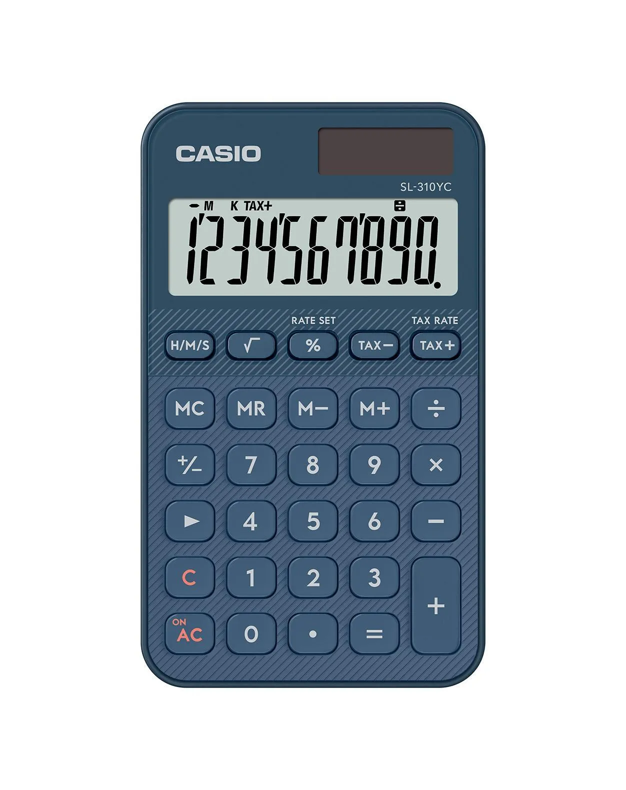 Casio SL-310YC 10-digit Pocket Calculator - Navy