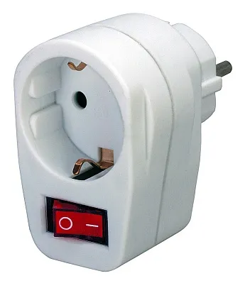 Brennenstuhl power strip, 1xCEE 7/4, 1xCEE 7/7, with switch, white