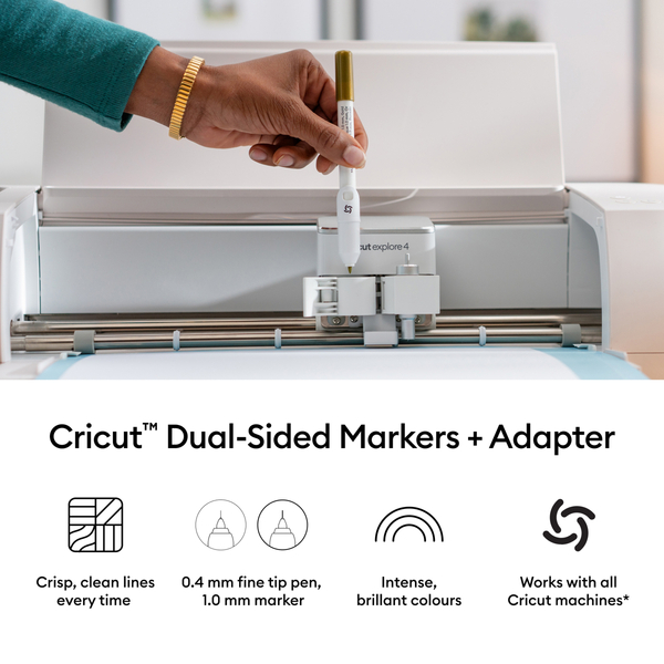 Cricut&reg; Omni Dual-Sided Markers, Ultimate Set (20 ct) + Adapter
